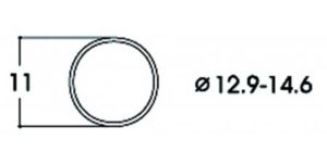 Roco Anelli di aderenza DC, 12.9-14.6mm (10 pz)