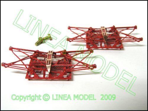 Lineamodel - Coppia Pantografi - ROCO FS 32 H0 Completi di viti - immagine 3