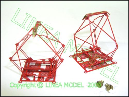 Lineamodel - Coppia Pantografi FS 32 H0 - Rivarossi - Completi di Isolatori e vite