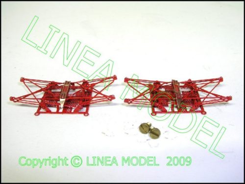 Lineamodel - Coppia Pantografi FS 32 H0 - Rivarossi - Completi di Isolatori e vite - immagine 2