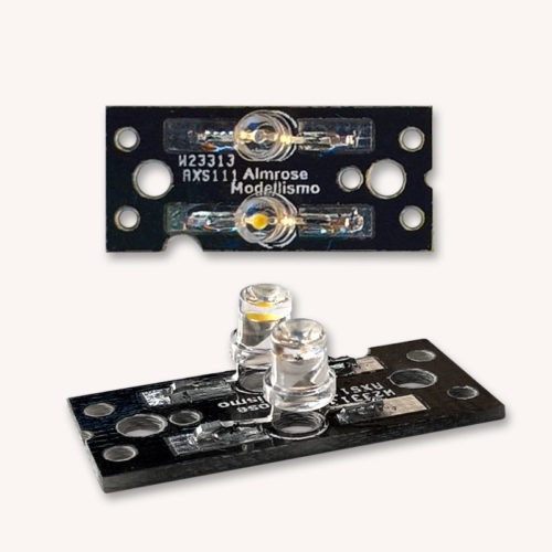 Almrose - kit pcb led rosso/bianco caldo led 3mm per modelli Lima vecchie serie - immagine 2