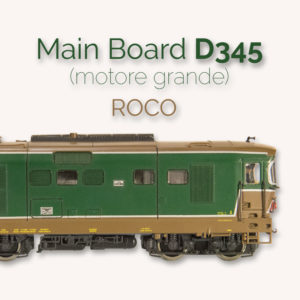 ALMROSE - Main board per Roco D345 (motore grande) - con luci di marcia a LED + Altoparlante