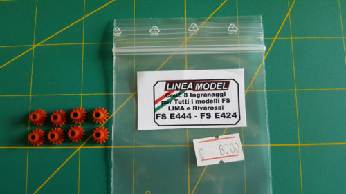 LINEAMODEL - 8 pz ingranaggi modelli Lima e RR per FS E 444 - FS E 424