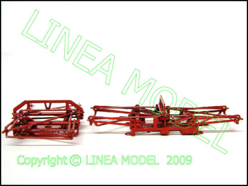 LINEAMODEL - 2pz PANTOGRAFO FS 42 con strisciante PIATTO + 8 isolatori e viti - immagine 6