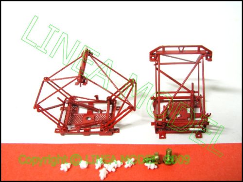 LINEAMODEL - 2pz PANTOGRAFO FS 42 con strisciante PIATTO + 8 isolatori e viti - immagine 7