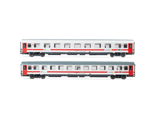 RIVAROSSI HR4287 - FS set 2 carrozze tipo UIC-Z rinnovato (progetto 901/300) in livrea ''Intercity Sun'', ep. VI
