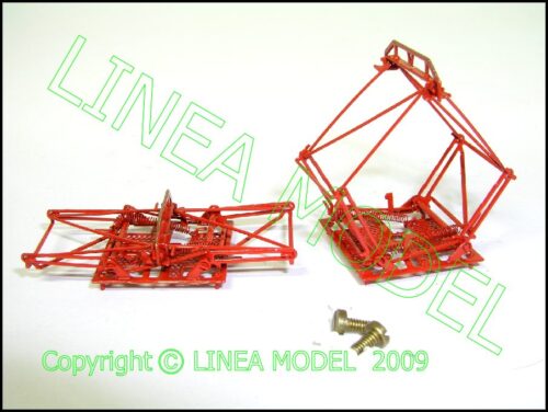 LINEAMODEL - COPPIA ( 2 pz. ) PANTOGRAFO FS 42 con strisciante PIATTO per E 626 - immagine 2