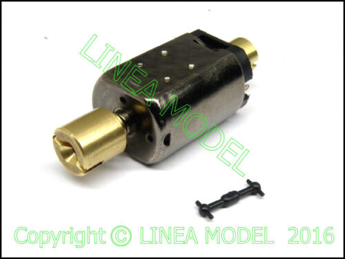 Motore LINEA MODEL 5 POLI  MK 32 - 18 - 21  completo di VOLANI ,  installabile con piccola modifica al supporto originale  completo di 1 giunto cardanico , adatto per tutti i modelli prodotti in scala 1/87 cardanici - immagine 3