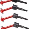 Tamiya TT01 TT02 TT01D TT01E TA04 - 53792 - 4 PZ CVD - Rosso - immagine 3