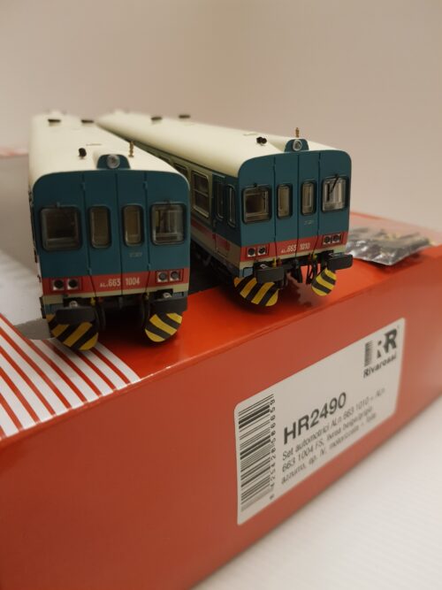 RIVAROSSI HR2490 - H0 1:87 - Set automotrici Diesel FS ALn 663 livrea blu bianco origine - immagine 2