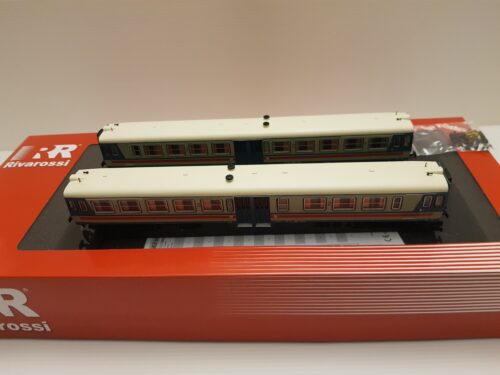 RIVAROSSI HR2490 - H0 1:87 - Set automotrici Diesel FS ALn 663 livrea blu bianco origine - immagine 4
