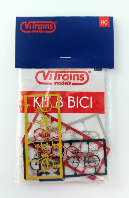 Vitrains - 6130 - KIT 8 BICICLETTE per plastico o carrozze trasporto bici