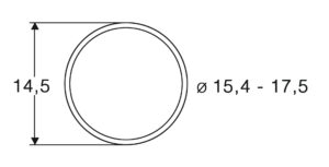Roco 40076 Anelli di aderenza AC, 15.4-17.5mm (10 pz)