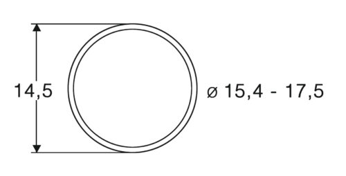 Roco 40076 Anelli di aderenza AC, 15.4-17.5mm (10 pz)