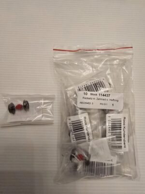 Roco Ricambio cod. 114437 Set di 2 ruote con ingranaggio per D 343 - 345 1PZ