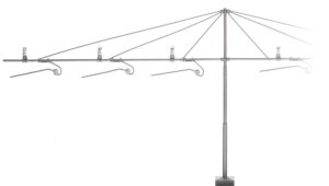 Sommerfeldt 270 - Palo a Mensola per 6 binari - H0